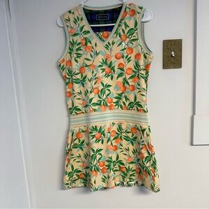 William Murray Golf Orange and Green Skirt Set